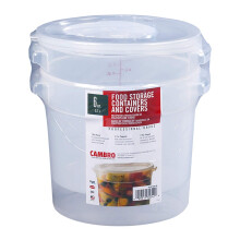 Cambro Ronde Translucente Container met Deksel (6 qt, 2 Pack)