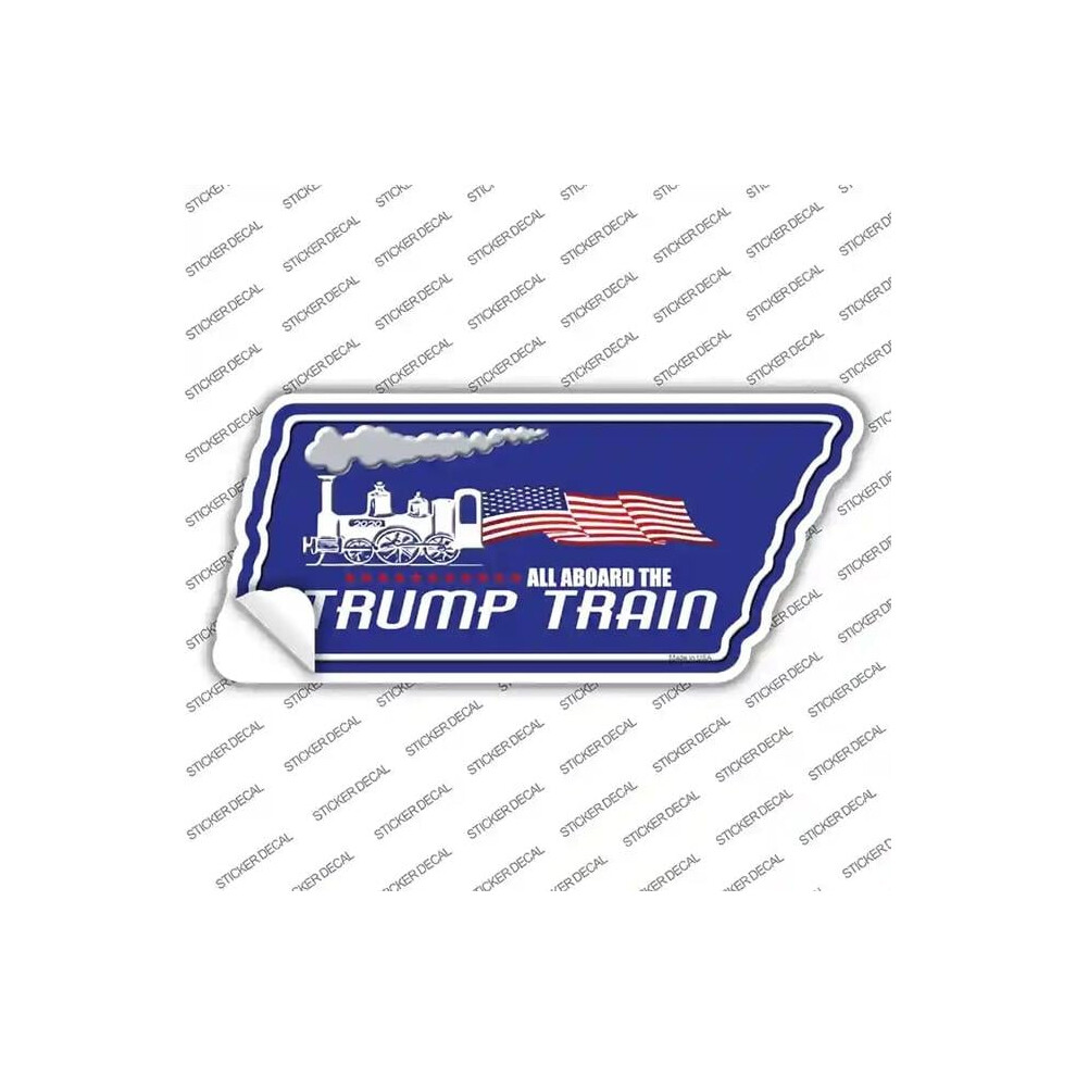 Smart Blonde Tn-096S-L Trump Train Novelty Tennessee Shape Sticker Decal - Large 792636036019