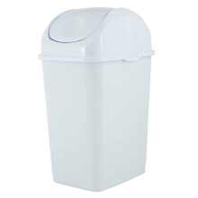 Superio Mini Desktop Trash Can with Swing Top Lid Portable Plastic Garbage Can for Countertop  Desktop  Make up Vanity  Bathroom  Car  Under Sink  Dor