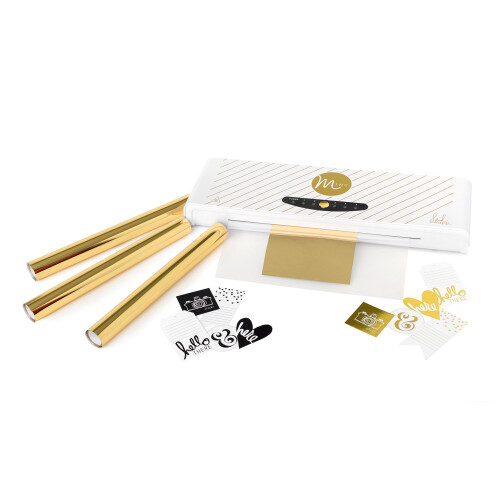 Heidi Swapp Minc Foil de 12 polegadas x 120 polegadas Rosa Rospa Rolante de Rolagem Fazendo Kit Compat   vel com Falhamento Mundial e Laminador M   q 1