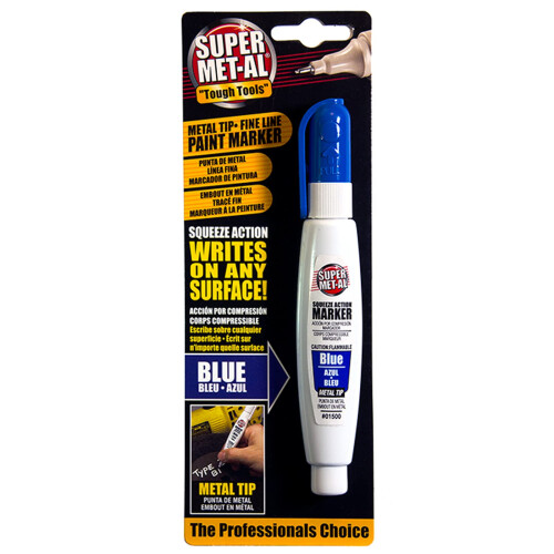 Super Met-Al 1296-1500 Squeeze Action Paint Marker Blue