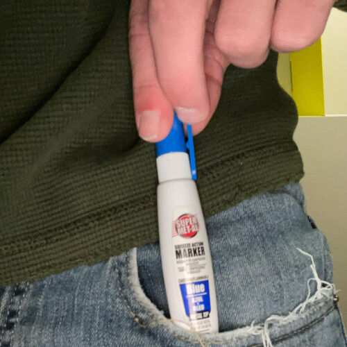 Super Met-Al 1296-1500 Squeeze Action Paint Marker Blue 2