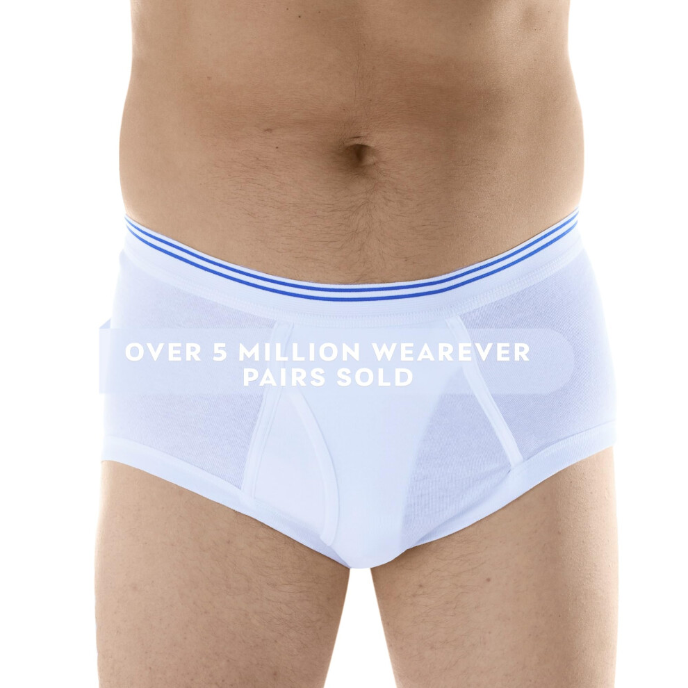Wearever Incontinence Underwear For Men - Reusable & Washable Men's Bladder Control Briefs With Regular Absorbency - Leak Proof Underwear (Single Pair