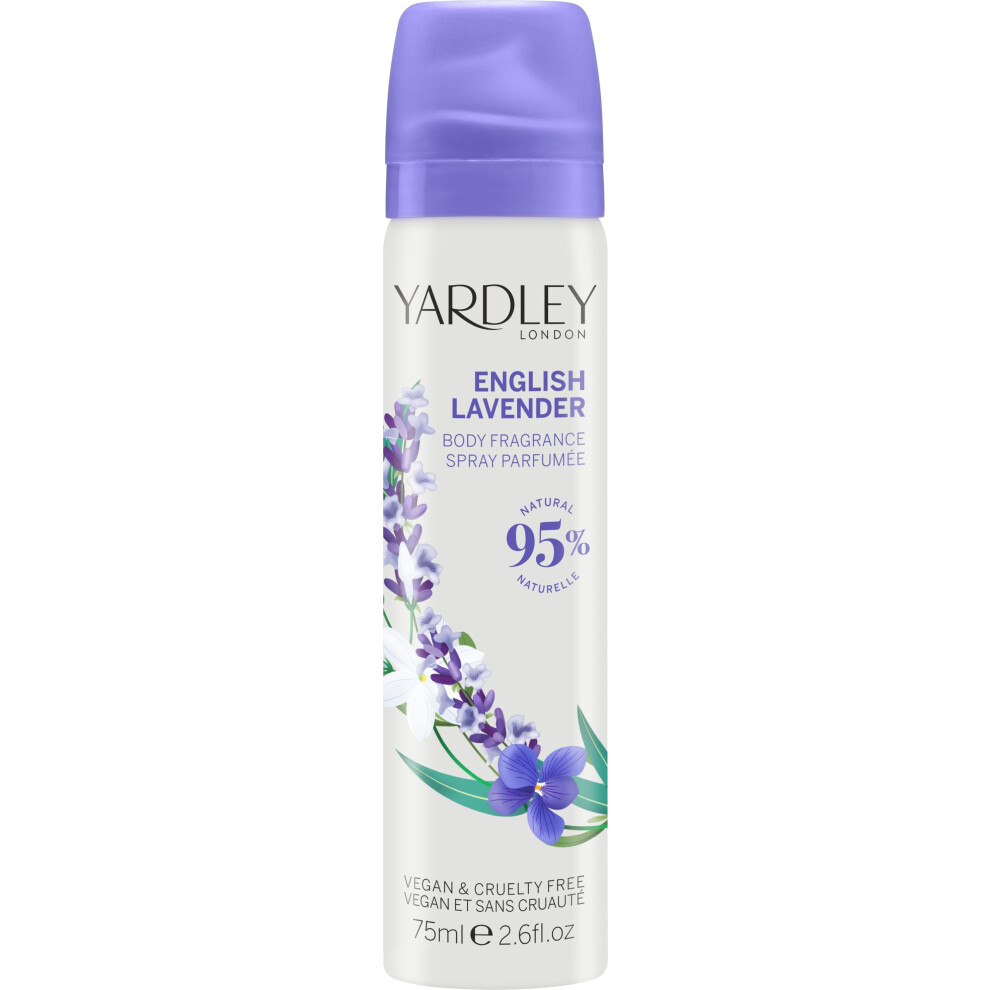 Yardley Lavender Of London Refreshing Body Spray For Women English 2.6 Ounce