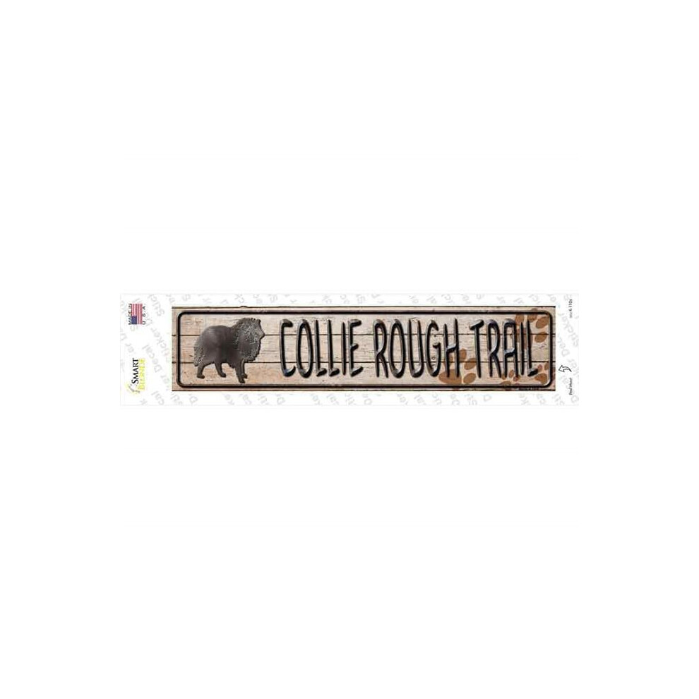 Smart Blonde K-110S-M Collie Rough Trail Novelty Narrow Sticker Decal - Medium 731997859912