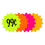 Cosco Sign Papel Cut rupt fluorescente 4 x 4 polegadas (090249) 1