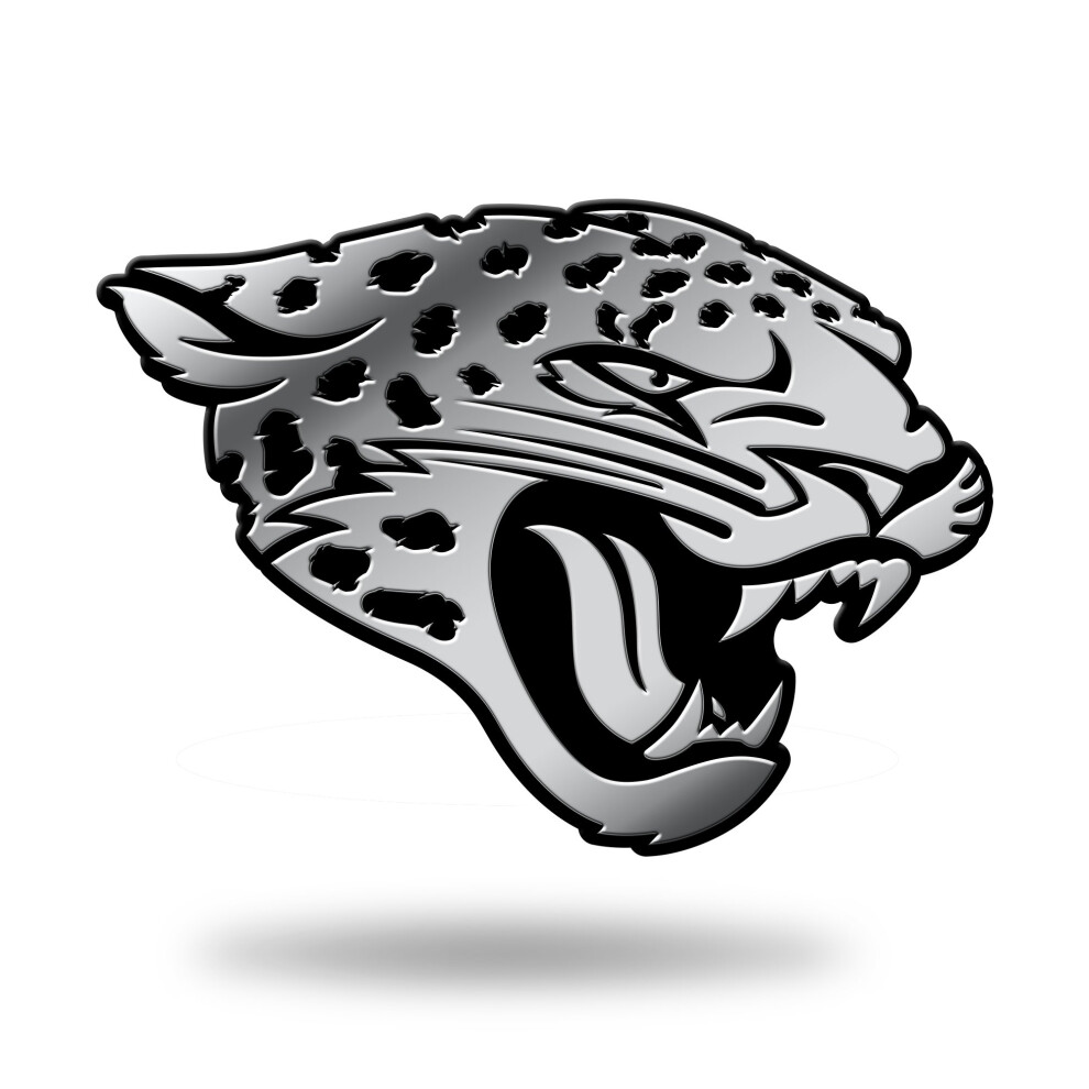 Rico Industries Nfl Jacksonville Jaguars Chrome Finished Auto Emblem 3D Sticker 094746935160