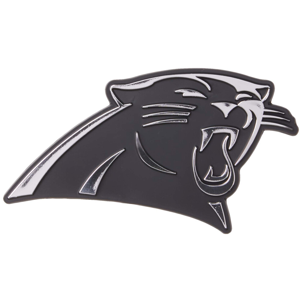 Rico Industries Nfl Carolina Panthers Chrome Finished Auto Emblem 3D Sticker 094746935207