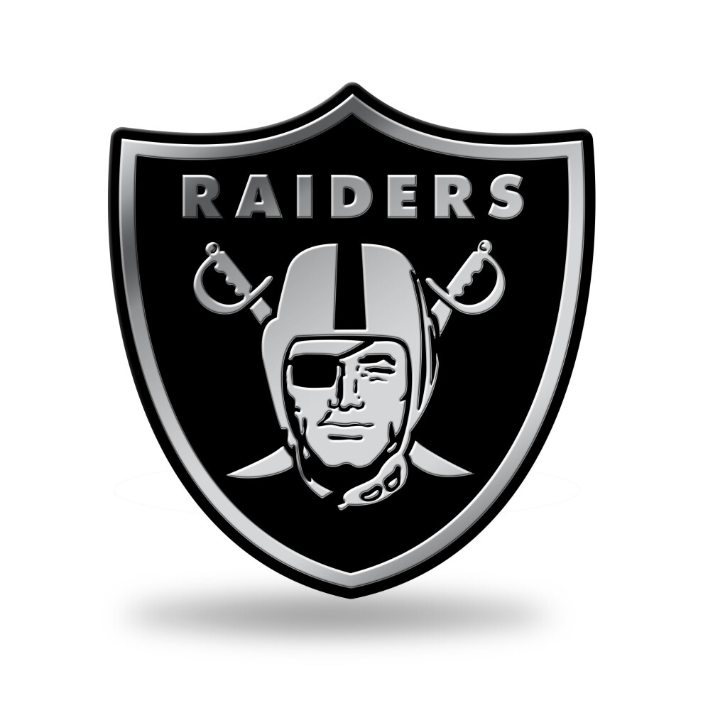 Rico Industries Nfl Oakland Raiders Chrome Finished Auto Emblem 3D Sticker 094746935221