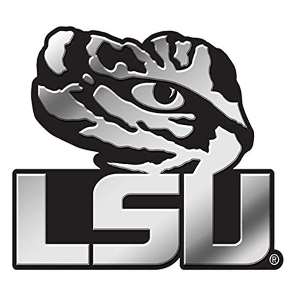 Rico Industries Ncaa Lsu Tigers Chrome Finished Auto Emblem 3D Sticker 094746802646