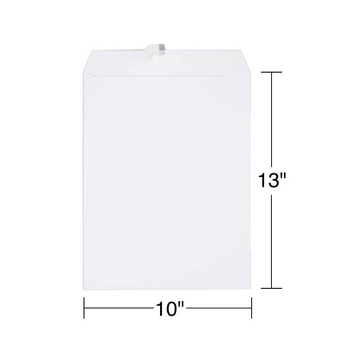 Staples Staples 479886 Easyclose Catalog Envelopes de 10 polegadas L x 13 polegadas H Branco 250/caixa (SPL479886) 2