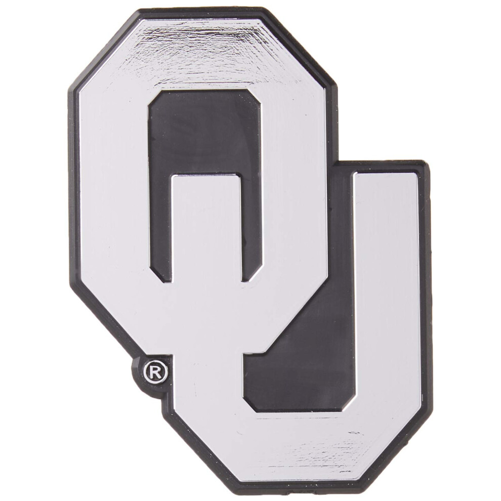 Rico Industries Ncaa Oklahoma Sooners Chrome Finished Auto Emblem 3D Sticker 094746802776
