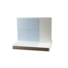 Flipside Products Dry Erase Graph Board med 1/4 -tommer firkanter - S?t med 12 hvidt med bl?t gitter (11261)