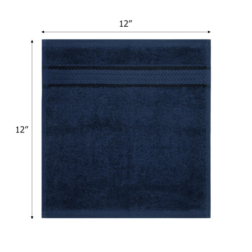 COTTON CRAFT Υπερ μαλακές πετσέτες - 12 Τεμάχια - 12x12 - 100% βαμβάκι - Πετσέτες μωρού 1