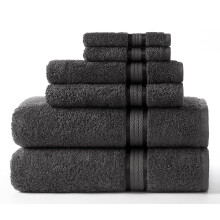 COTTON CRAFT Ultrazachte 6-delige handdoekenset - 2 extra grote badhanddoeken 2 handdoeken 2 washandjes - absorberend sneldrogend dagelijks luxe hote