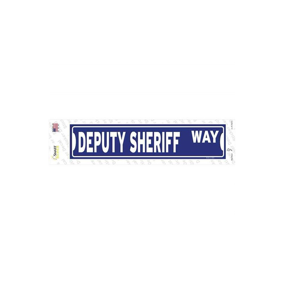 Smart Blonde K-1621S-M Deputy Sheriff Way Novelty Narrow Sticker Decal - Medium 731997947879