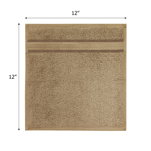 COTTON CRAFT Υπέροχες Μαλακές Πετσέτες - 12 Τεμάχια - 12x12-100% Βαμβακερές Πετσέτες Προσώπου 1