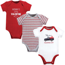 Hudson Baby Unisex -puuvillaiset vauvan bodyt Valentine Truck -kuviolla, 3-6 kuukautta