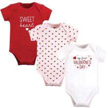 Body unisex in cotone per neonati Hudson Baby Valentine Sweetheart 0-3 mesi