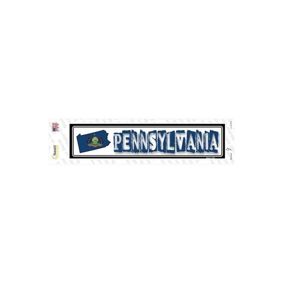 Smart Blonde K-337S-M Pennsylvania Outline Novelty Narrow Sticker Decal - Medium 731997948449