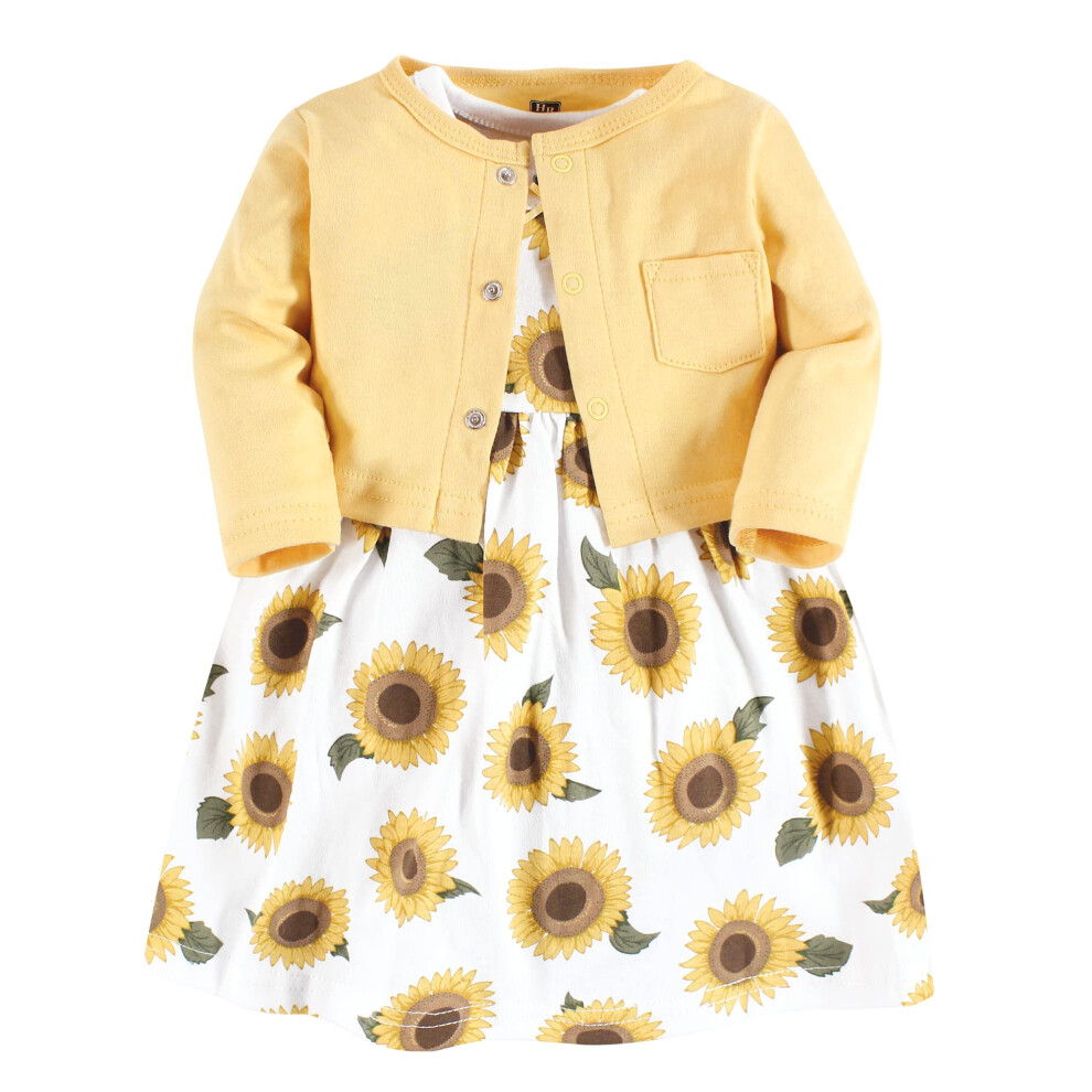 Hudson Baby Womens Bavlna A Cardigan Set Lern Aty Sunflower 5T Us-image