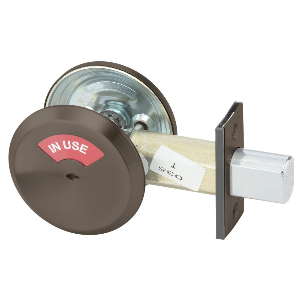 Yale D292 x 613 E 200 Series Deadbolt  Occupancy Indicator x Thumbturn  2 3/4"""""""" Backset  613E Dark Satin Bronze