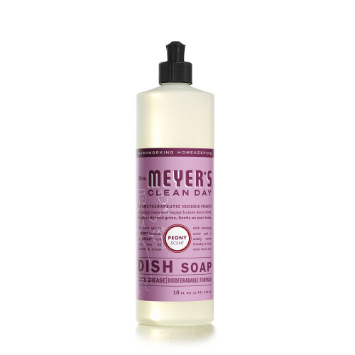 MRS. MEYER'S CLEAN DAY Υγρό Σαπούνι Πιάτων, Βιοδιασπώμενη Φόρμουλα, Παιωνία, 16 fl. oz