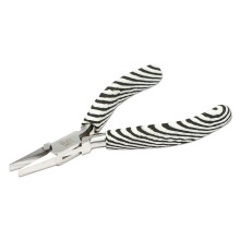 De Beadsmith platbektang - Zebra Print Line - 6 inch (152 mm) - Comfortabel handvat met dubbele bladveren - Sieradengereedschap voor het maken van ar
