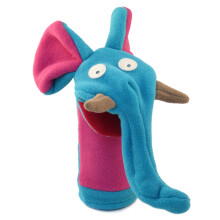 Cate & Levi - Fleece handpop - Handgemaakt in Canada - Ideaal voor verhalen vertellen (Olifant)