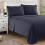 1800 Thread Count Sheet Set - Soft Egyptian Quality Brushed Microfiber Sheets - Luxury Bedding Set with Flat Sheet  Fitted Sheet  2 Pillow Cases  Navy 5