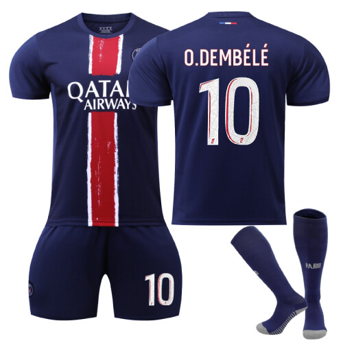 (24(130-140CM)) Comfortable 2425 Paris Home O.DEMBÉLÉ #10 Training Suit With Socks