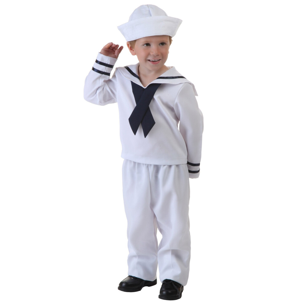 Photos - Fancy Dress Fun Costumes Toddler Sailor Costume 18 Months White