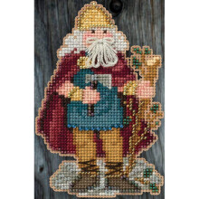 Wales Santa Beaded Counted Cross Stitch Christmas Ornament Kit Mill Hill 2015 Celtic Santas MH205302