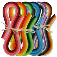 JUYA - Juego de tiras de quilling multicolor (720 tiras, 36 colores, 54 cm de largo y 7 mm de ancho)