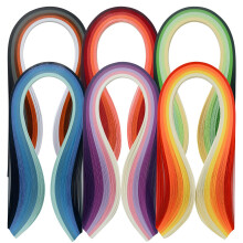 Juya benzi de quilling multi-culori set 600 benzi 30 de culori 39cm lungime/banda la?ime de hrtie 5mm