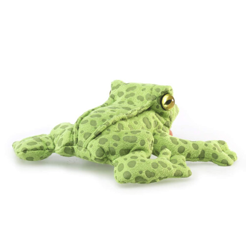 Folkmanis Mini Kikker Vingerpop Pluche Groen 1 EA 1