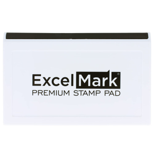 ExcelMark Rubberen Stempelkussen Extra Groot 4-1/4"" x 7-1/4"" (Zwart) 2