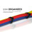TR Industrial Multi-Purpose UV-resistente sorte kabelbindere 4 tommer 100 pakke 4
