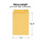 Staples 534719 Κολλητό Φάκελος Kraft 7 1/2 x 10 1/2 ίντσες Καφέ 100/ΚΟΥΤΙ 3