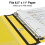 Staples Στα Staples 827605 1,5-ιντσών D-Ring Binder Κίτρινο (19060) 4