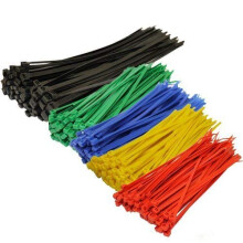 Topzone nylon kabelbinders, verschillende kleuren, zelfsluitend, 250 stuks