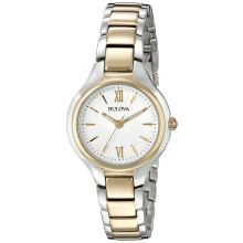 Orologio da Donna Bulova Classic Dress 3-Mani Quarzo Acciaio Inossidabile, Bicolore Oro, 28mm