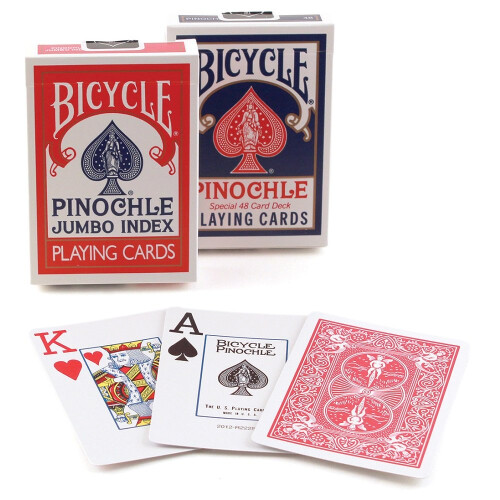 Bicycle Pinochle Jumbo-speelkaarten (pak van 12)