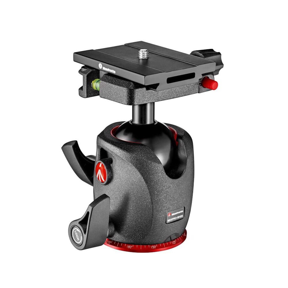 Manfrotto XPRO Ball Head with Top Lock Quick Release Plate  High Precision  Fluid Movements  Photography Equipment  for Camera Tripod  for Content Cre