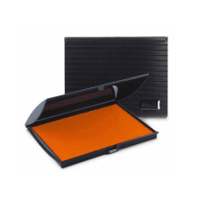 Uimprint groot 5'' x 7'' vilten rubberen stempelstempelkussen oranje