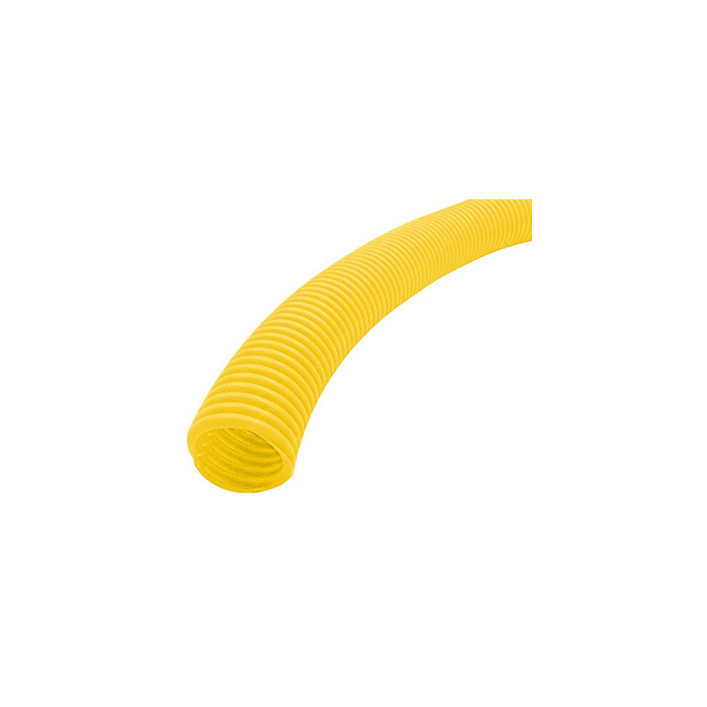 Electriduct Split Wire Loom Tubing Polyethylene Corrugated Flexible Conduit - 1"""" Nominal Size - 10 Feet - Yellow 785704677566
