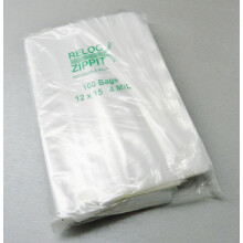 Reloc Zippit-zakken 12x15 doorzichtige 4 Mil hersluitbare zak 12""""X15"""" per verpakking van 100