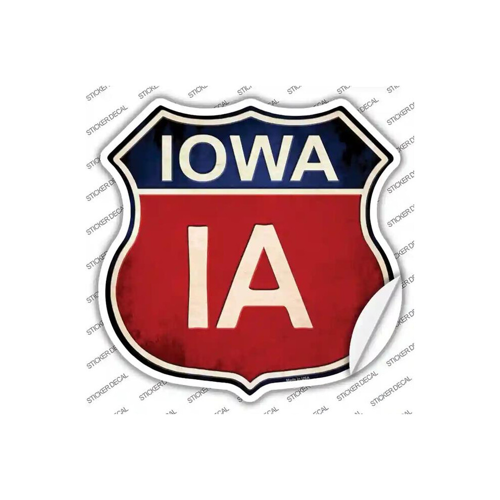 Smart Blonde Hs-510S-L Lowa Novelty Highway Shield Sticker Decal - Large 731997861205