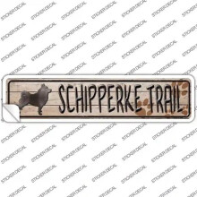 Smart Blonde K-083s-XL Schipperke Trail Novelty Narrow Sticker Decal - Extra Large