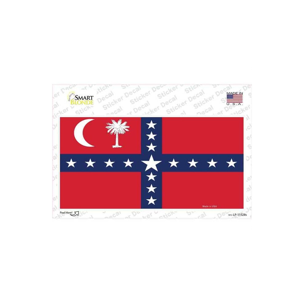 Smart Blonde Lp-11528S-M South Carolina Sovereignty Flag Novelty Sticker Decal - Medium 731997950800